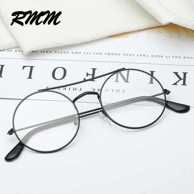 Модные круглые солнцезащитные очки унисекс в металлической оправе для женщин и