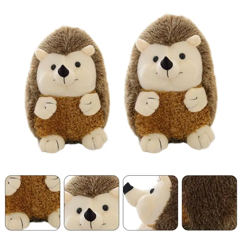 2 шт. практичная креативная портативная плюшевая Ёжик Кукла Плюшевая животное