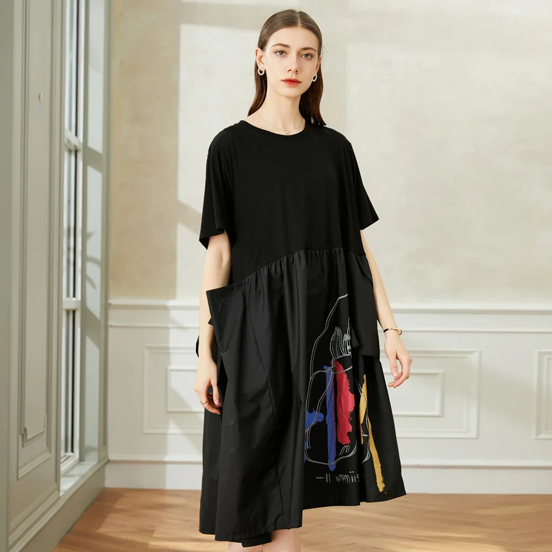 Vestido de verano de talla grande, elegante, 2021