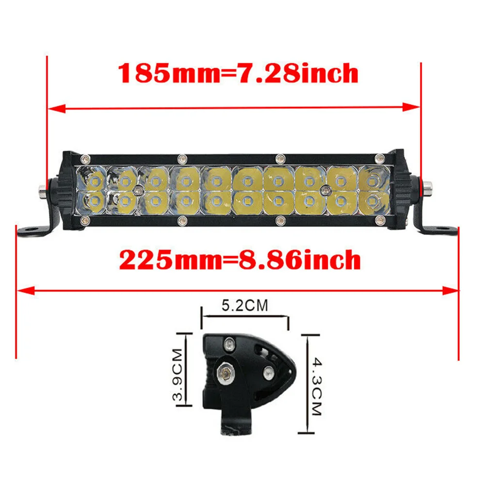

LED light bar Work Light DC 9-32V New LED Driving Lamp 60W Yellow High quality