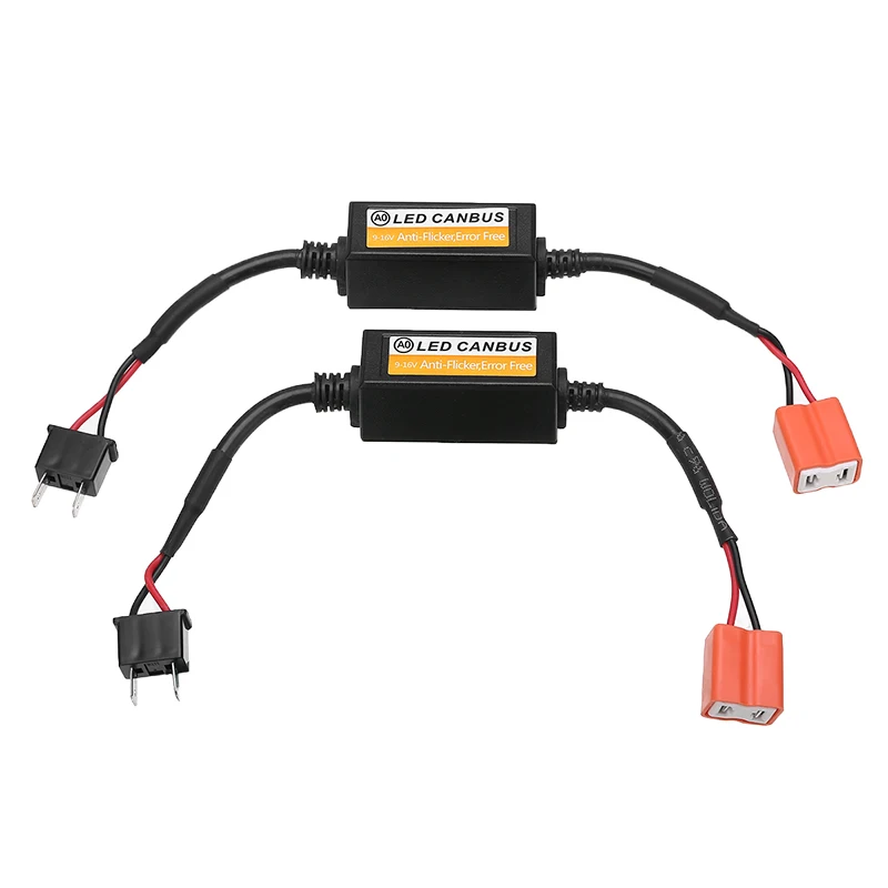 2 шт. автомобильные наклейки на H7 фар Светодиодный преобразователь can-шины