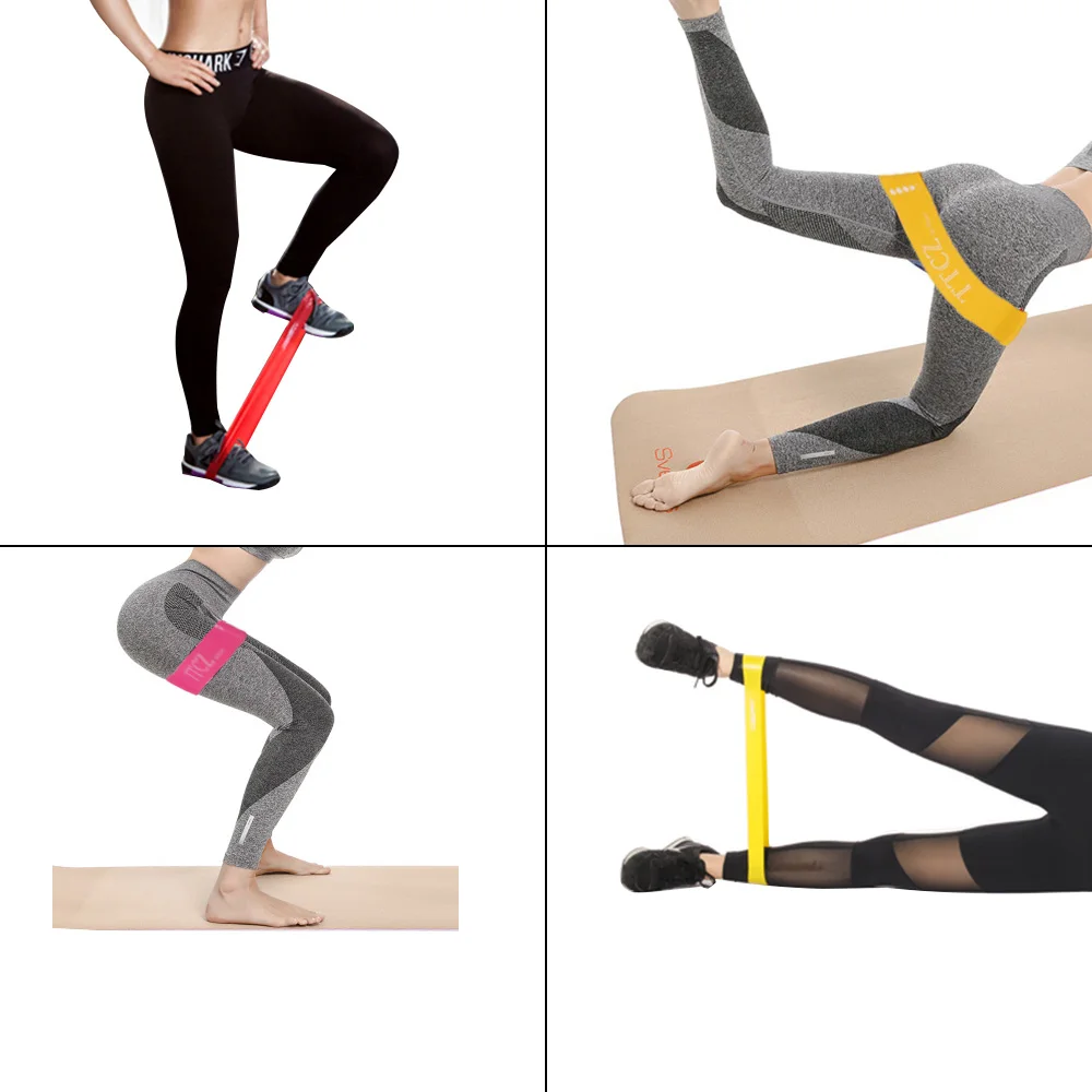 60Cm Olahraga Latihan Kebugaran Latihan Latihan Peralatan Peregangan Yoga Menarik Membantu Gym Kebugaran Perlawanan Band