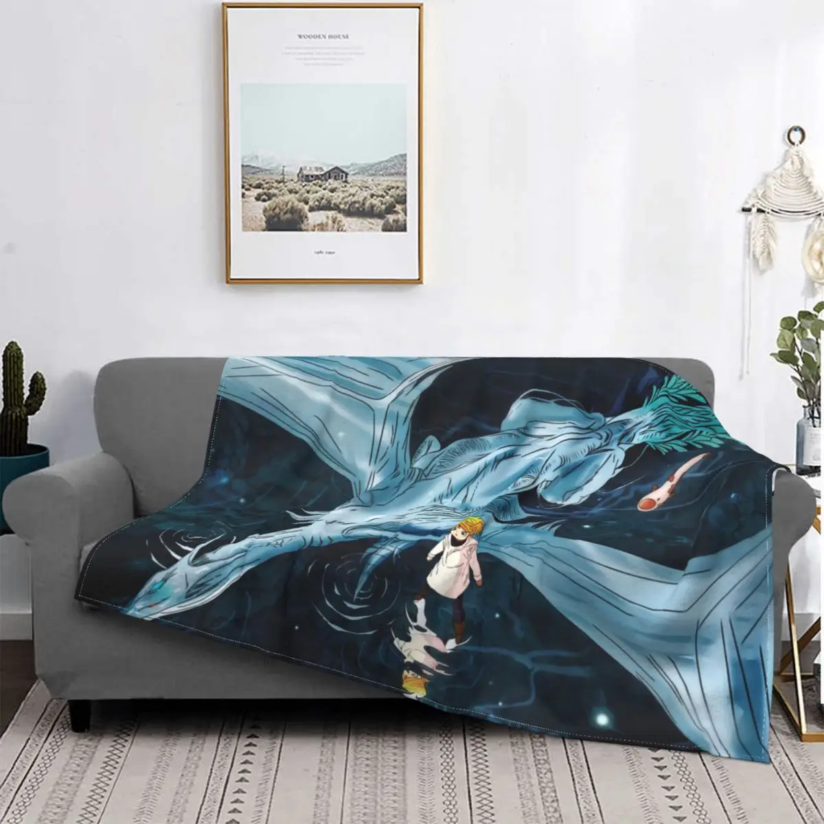 

Фланелевое удобное мягкое флисовое покрывало с рисунком героев мультфильмов, с принтом Джеммы и манги