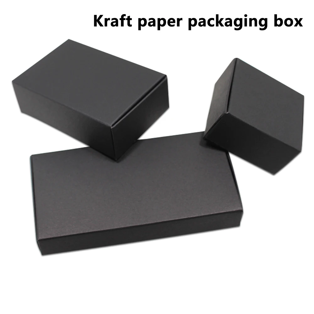 

50pcs /Set Kraft Paper Box Packaging Box Party Birthday Small Gift Candy Jewelry Package Boxes For Handmade Soap Storage Wrap