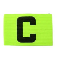 football soccer sports flexible adjustable player bands fluorescent captain armband team sports accessories