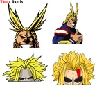 Забавные 3D наклейки Three Ratels FC129 с надписью All Might My Hero Академия, Peeking Peeker, аниме наклейки на автомобиль, наклейка, аксессуары для ноутбуков и мотоциклов