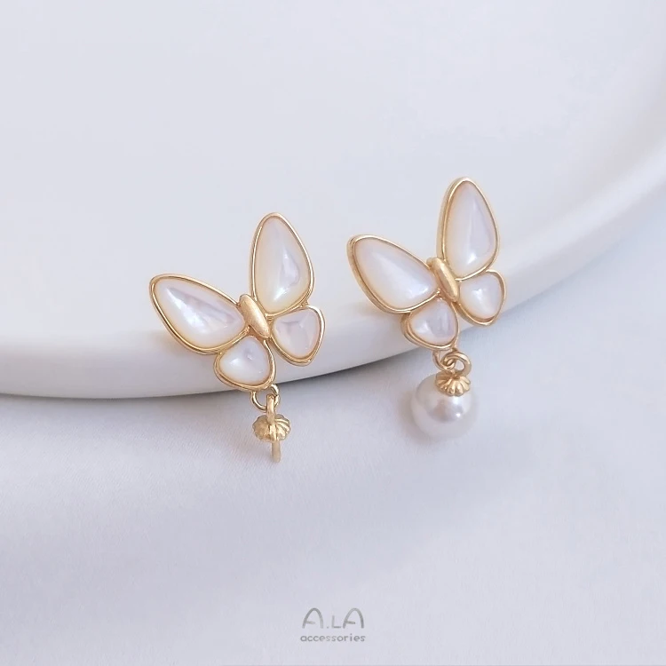 

Серьги-гвоздики из меди с натуральным золотом, 14 к, 2 шт.