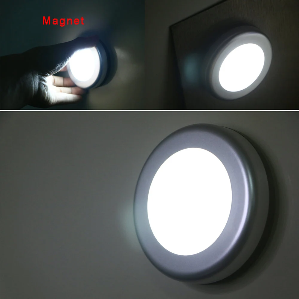 

6 LED Night Light Human Body Motion Sensor Under Cabinet Light Battery Powered Indoor Closet Night Lamp For Bedroom Nachtlampje