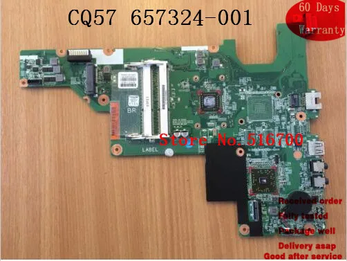 Материнская плата для ПК ноутбука HP Compaq Presario CQ57 материнская + ЦП 657324 001 * рабочая с