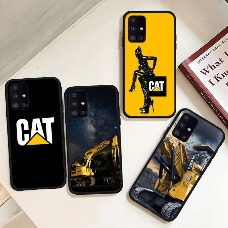 

excavator caterpillars Phone Case For Samsung galaxy S 7 8 9 10 20 edge A 6 10 20 30 50 51 70 note 10 plus