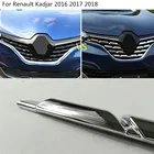 Чехол для кузова автомобиля, защитный детектор из АБС-пластика, Хромированная передняя решетка, решетка для гонок, 7 шт. для Renault Kadjar 2016 2017 2018 2019