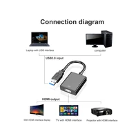 usb 3 0 video audio adapter converter cable with drive cd for windows 7810 pc1