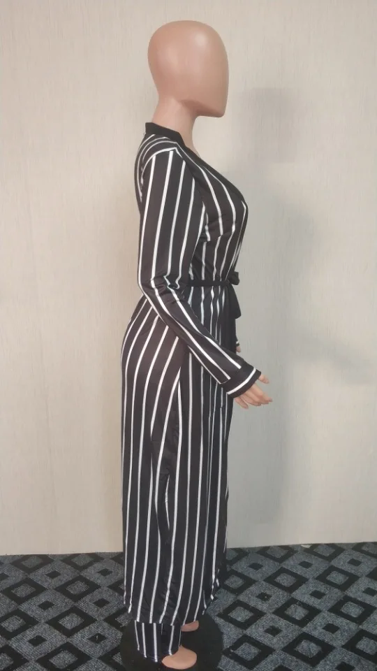 Adogirl/черная полосатая повязка комплект из двух предметов длинный плащ и длинные