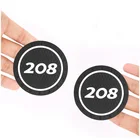 Автомобильный Стайлинг ПВХ силиконовый автомобильный нескользящий чехол coaster для Peugeot 208 аксессуары