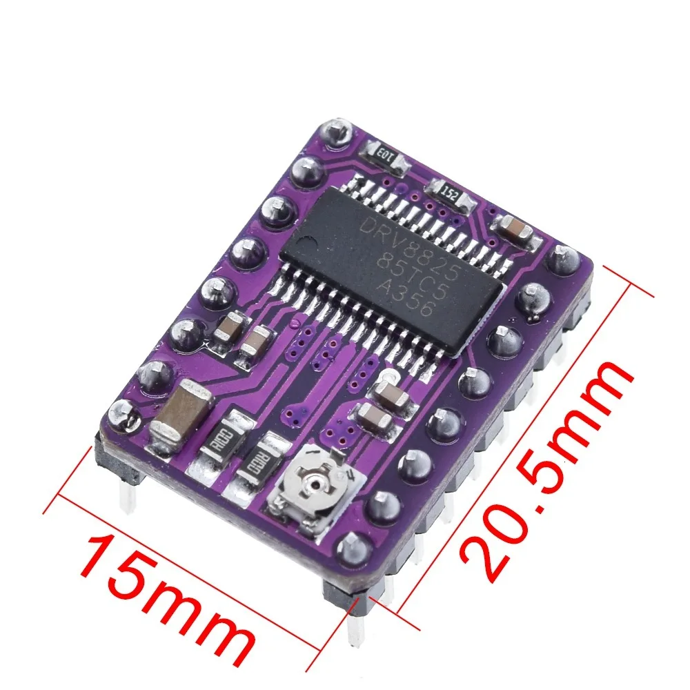 TZT 3d части принтера 1 шт. 3D-принтер Stepstick Drv8825 шаговый двигатель драйвер Reprap 4 печатная плата+ Замена A4988