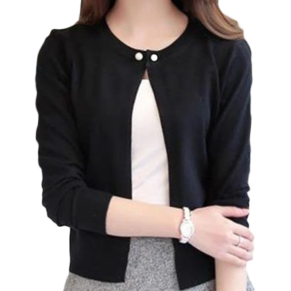 Женская однотонная короткая трикотажная юбка с пуговицами из искусственного