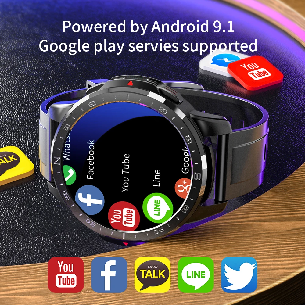 Мужские Смарт-часы с поддержкой Android 2022 2G 4G LTE Wi-Fi GPS | Электроника