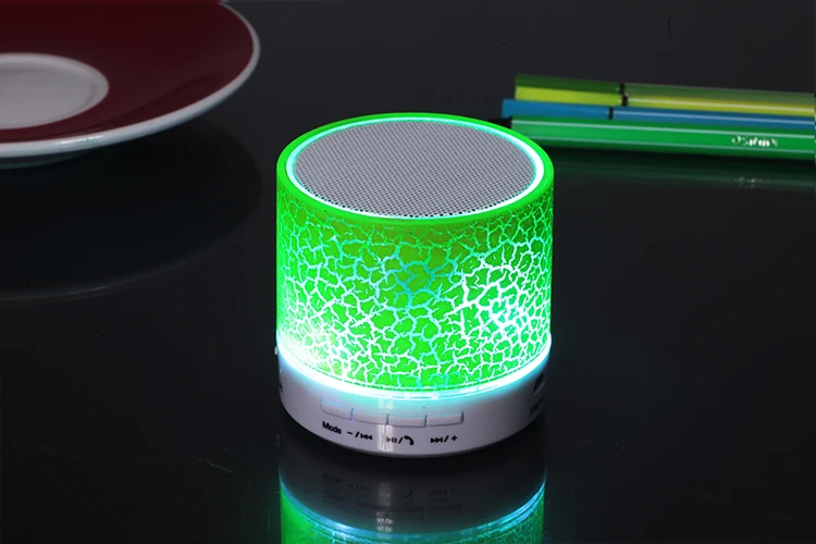 Мини беспроводной портативный Bluetooth динамик s Crack светодиодный USB Радио FM MP3 стерео