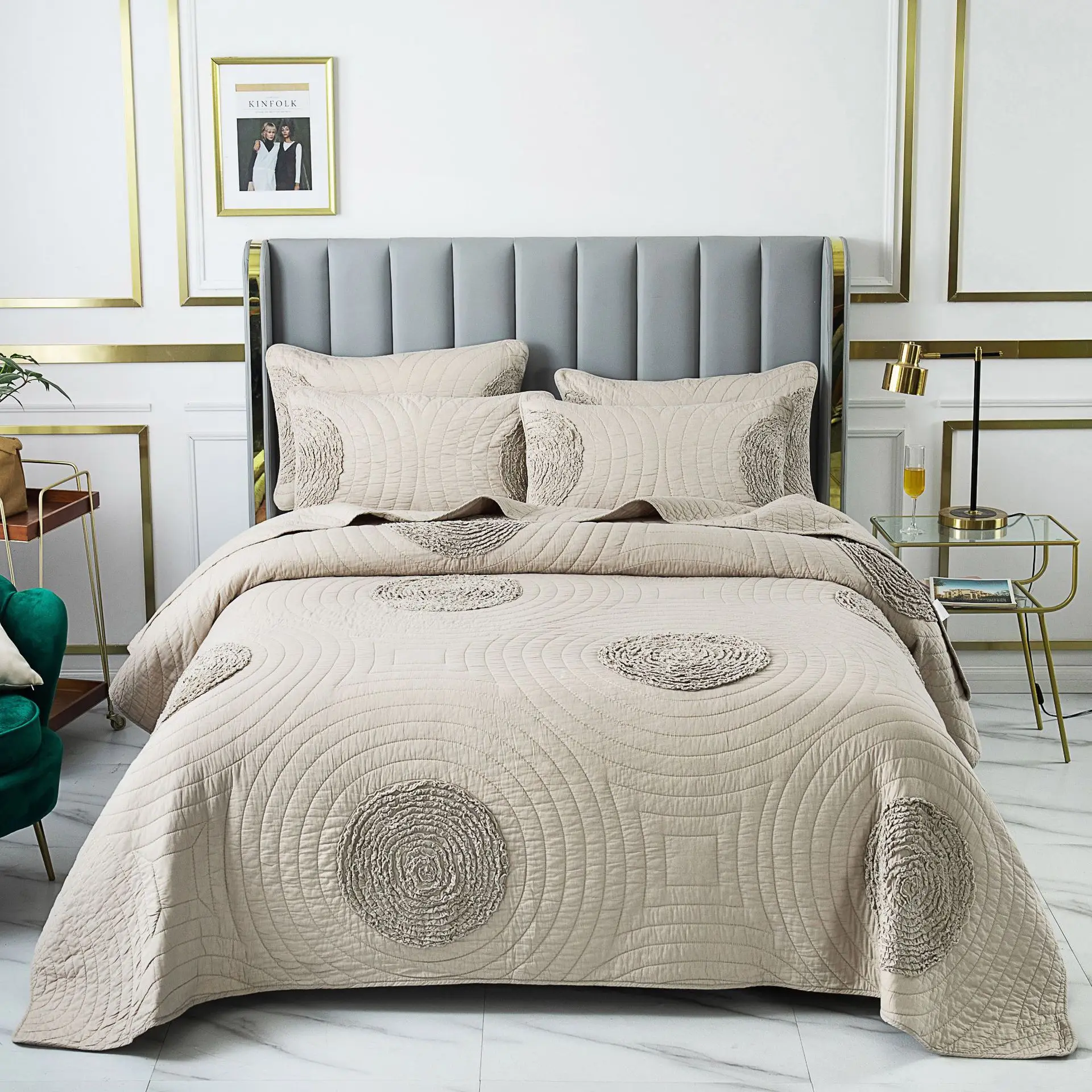 

3 шт., простыня из натурального хлопка, в клетку