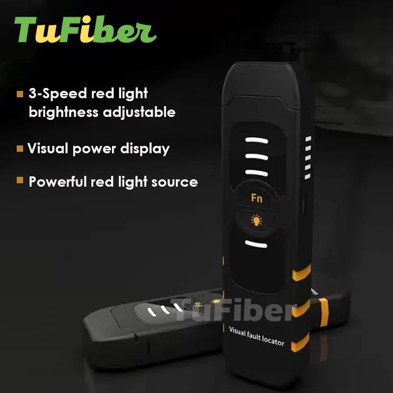 30MW/20MW/10MW/5KM Fiber Optic Cable Tester 5-30KM Range,Red Laser Light Pen Visual Fault Locator Adjustable Power 2021 New VFL