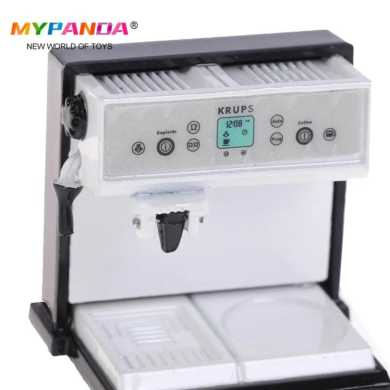 

1 шт. масштаб 1/12 миниатюрный кукольный домик металлическая кухонная кофемашина ролевая игра игрушка для приготовления пищи аксессуары