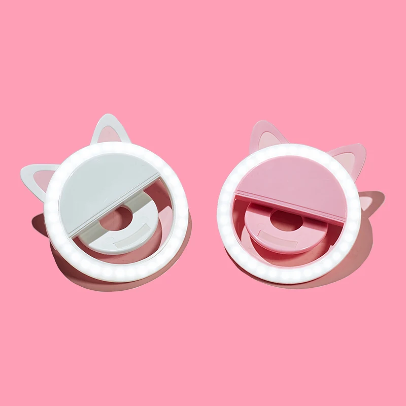 Кольцевой светильник для селфи с USB-зарядкой портативная светодиодная вспышка