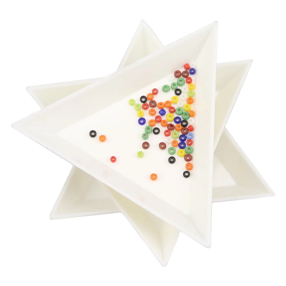 

Hobbyworker Aluminum Triangle Tray Bead Scoop Sort Beading Jewelry Tools