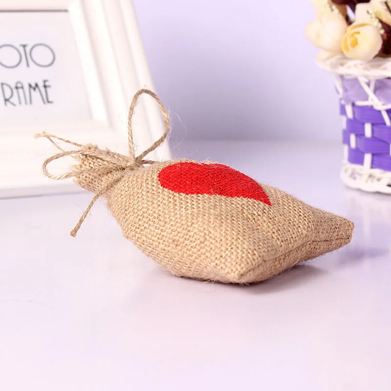 5 шт. 10x14 см натуральные грубые джутовые сумки конфетные для свадебной вечеринки