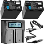 2 шт., встроенная батарея USB + D-tap + двойное быстрое зарядное устройство для Sony