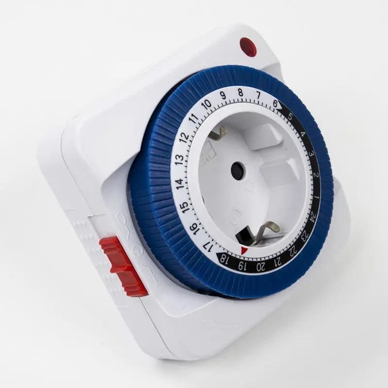 24 часа таймер розетка механический переключатель 230 В настенный защитное