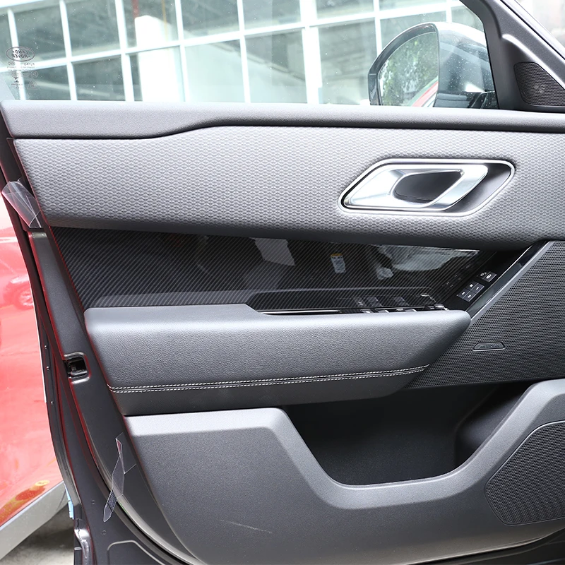 Sands Wood Grain ABS Plastic For Land Rover Range VELAR 2017 2018 Car Interior Door Handle Panel Cover Trim 4pcs | Автомобили и