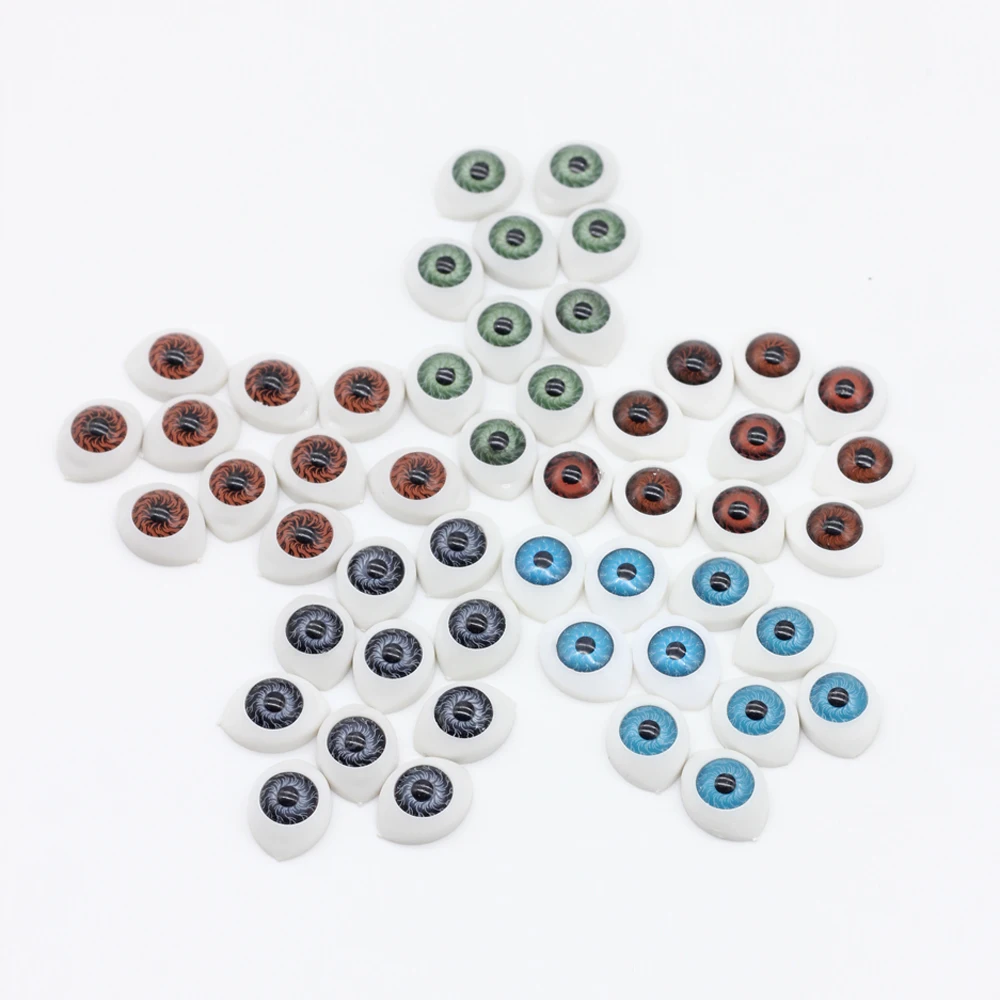 10 шт./лот 10*14 мм куклы коричневые темно-зеленые синие ovel глаза для BJD/SD 1/3 1/4 1/6 BJD
