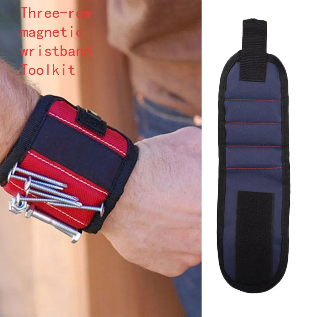 

Magnetic Wristband Portable Tool Bag Magnet Electrician Wrist Tool Super Powerful Magnets Strong for Holding Screws Nail