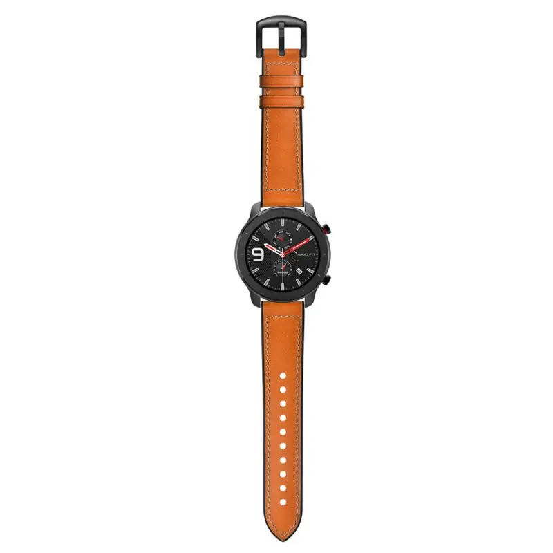 1 шт. ремешок для часов из натуральной кожи ремешок для AMAZFIT GTR 42 мм/47 мм Смарт-часы