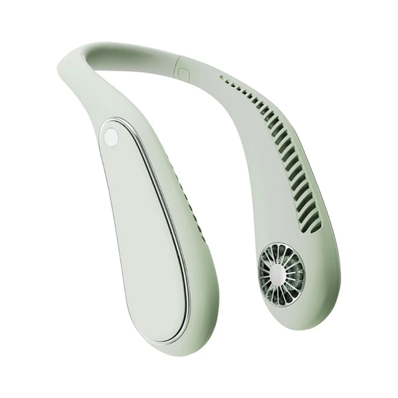 

Portable Neck Fan Battery Rechargeable Wearable Personal Fan Leafless Headphone Design USB Powered Fan 3 Speeds