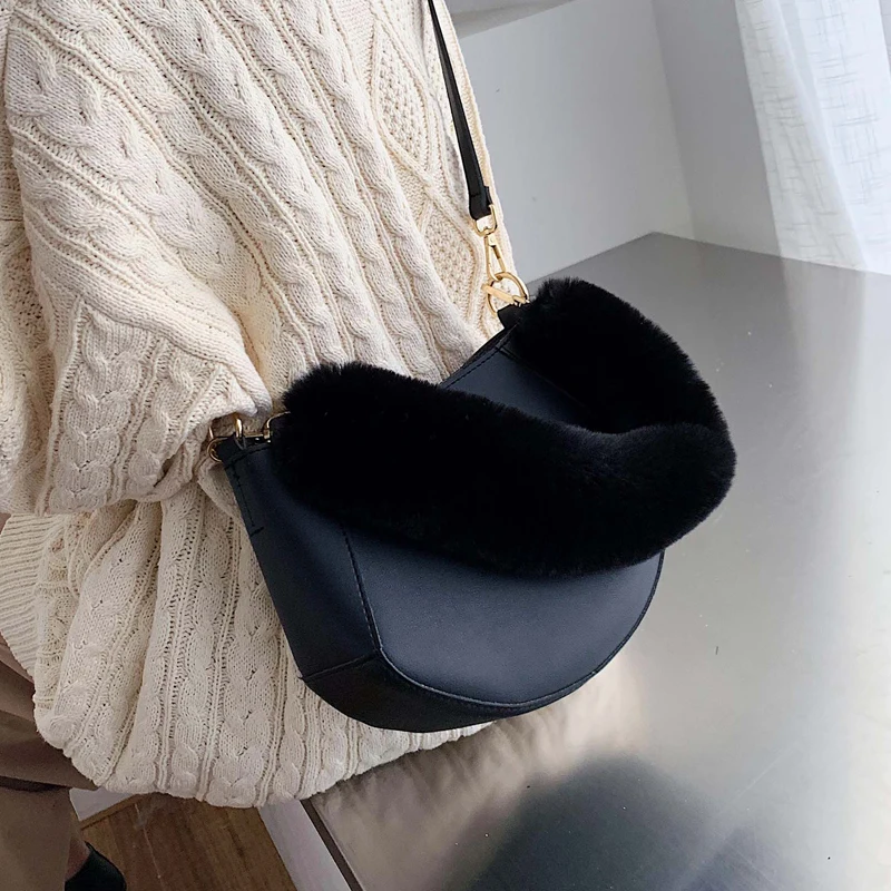 Зимняя модная новая качественная женская дизайнерская сумка из искусственной