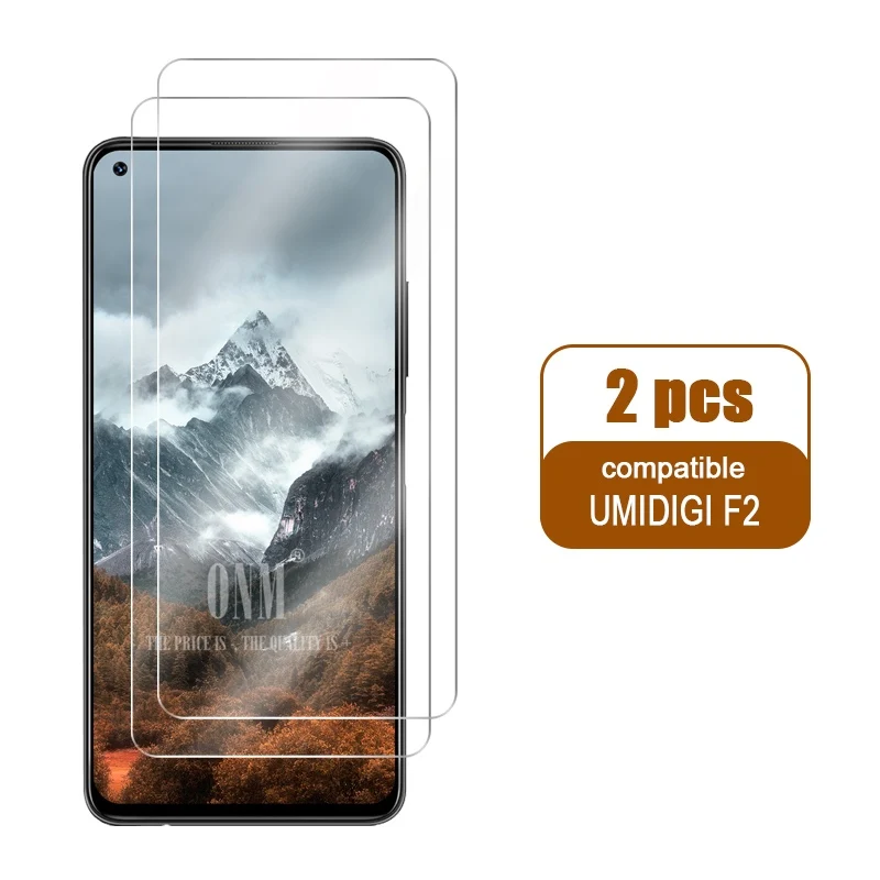 For UMIDIGI F2 2 шт., закаленное стекло для UMIDIGI F1/F2, Защитная пленка для экрана 2.5D 9 H, высококачественное закаленное стекло для UMIDIGI F2, защитная стеклянная пленка - Цвет: For UMIDIGI F2