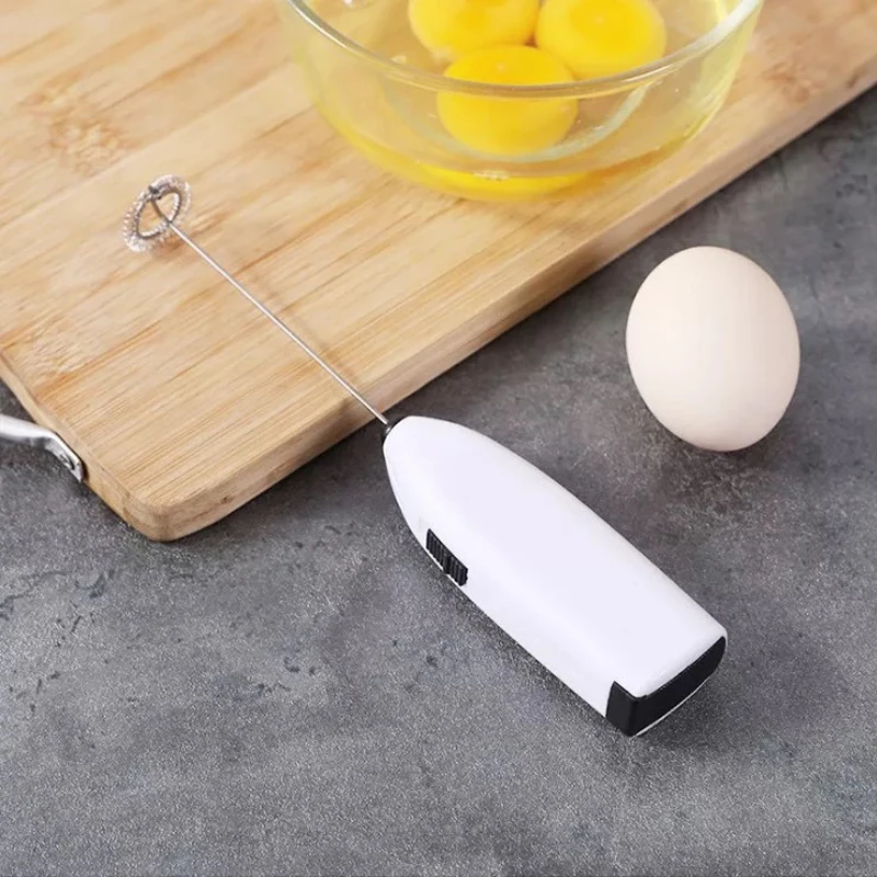 

Hand-held Electric Rotating Stirring Rod Milk Coffee Whisk Mixer Stainless Steel Egg Beater Cream Stirring Kitchen Tools