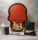 Свадебная Гостевая книга, альтернативная Гостевая книга, шкатулка с черепами, тематика Dia De церковные, тема Хэллоуина, откидная крышка, шкатулка, свадьба