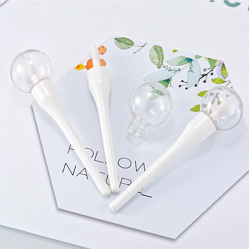 5 шт. прозрачные пластиковые тюбики для блеска губ|Многоразовые бутылки| |