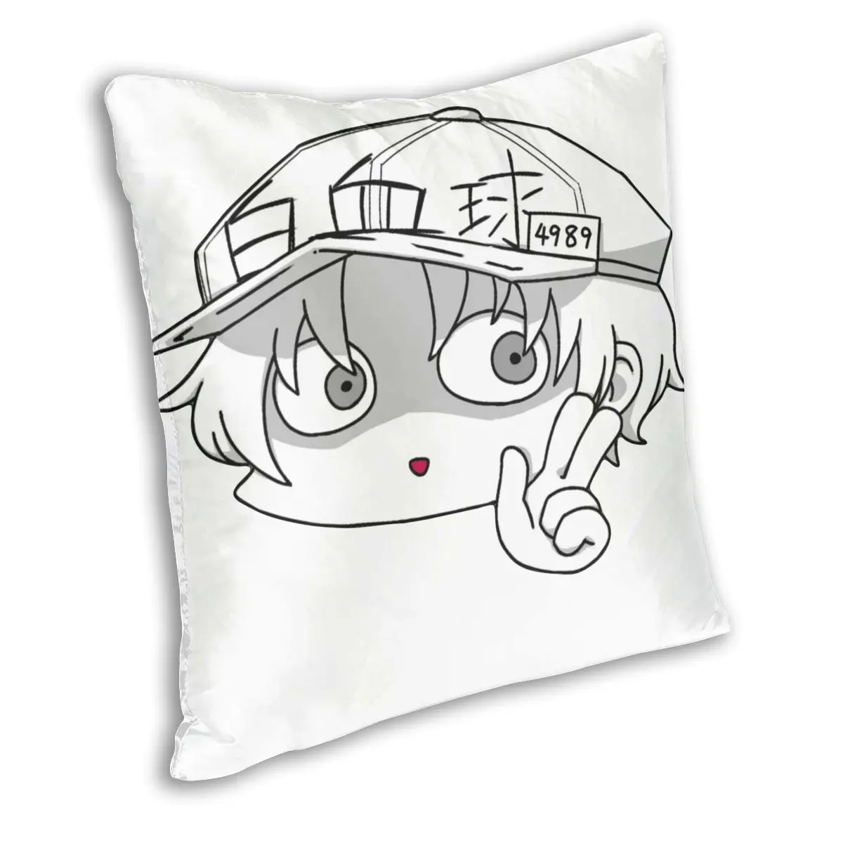 Квадратная подушка Hataraku Saibou с белыми кровяными клетками декоративный чехол