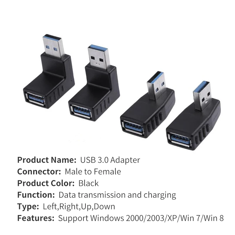Адаптер-удлинитель USB 3 0 штекер-гнездо адаптер коннектор конвертер для ноутбука