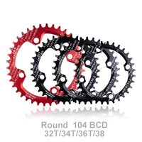 ztto single speed 1x system narrow wide chainring 104 bcd round 32t 34t 36t 38t for mtb 11s 10s 9s 111 crankset chainwheel ring