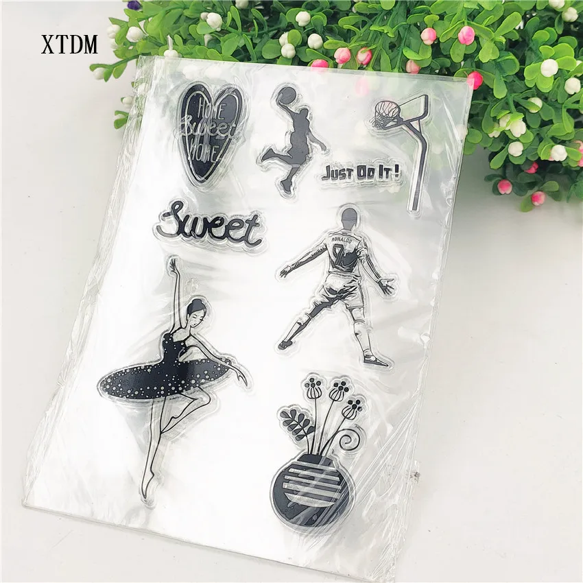 Горячая Распродажа баскетбольные прозрачные штампы/силиконовые уплотнения