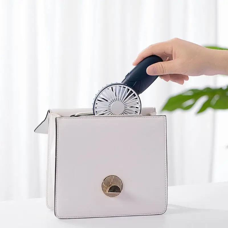 Mini Pocket Fan Cool Air Hand Held Cooler Cooling Fans Power By 2x AAA Battery Desk Organizer Storage |