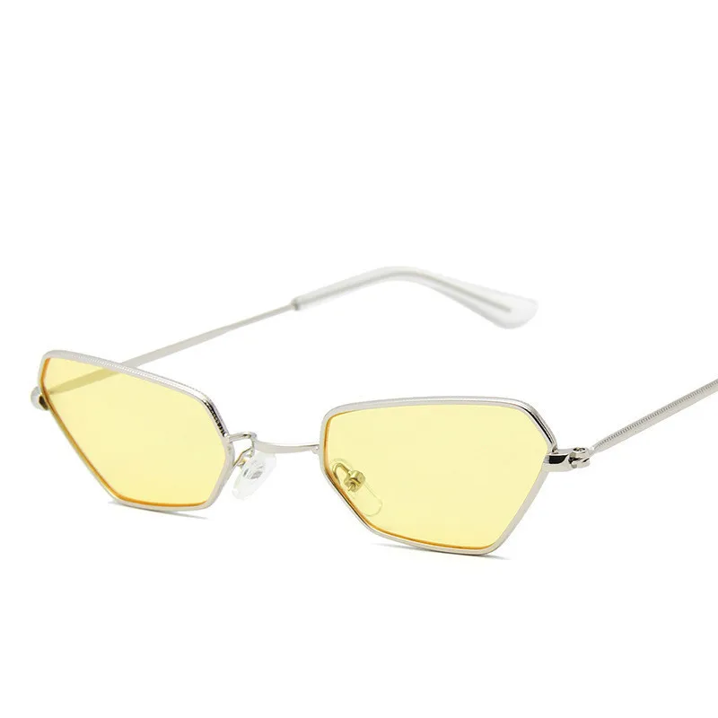 Маленькие солнцезащитные очки в металлической оправе для женщин и мужчин 2020