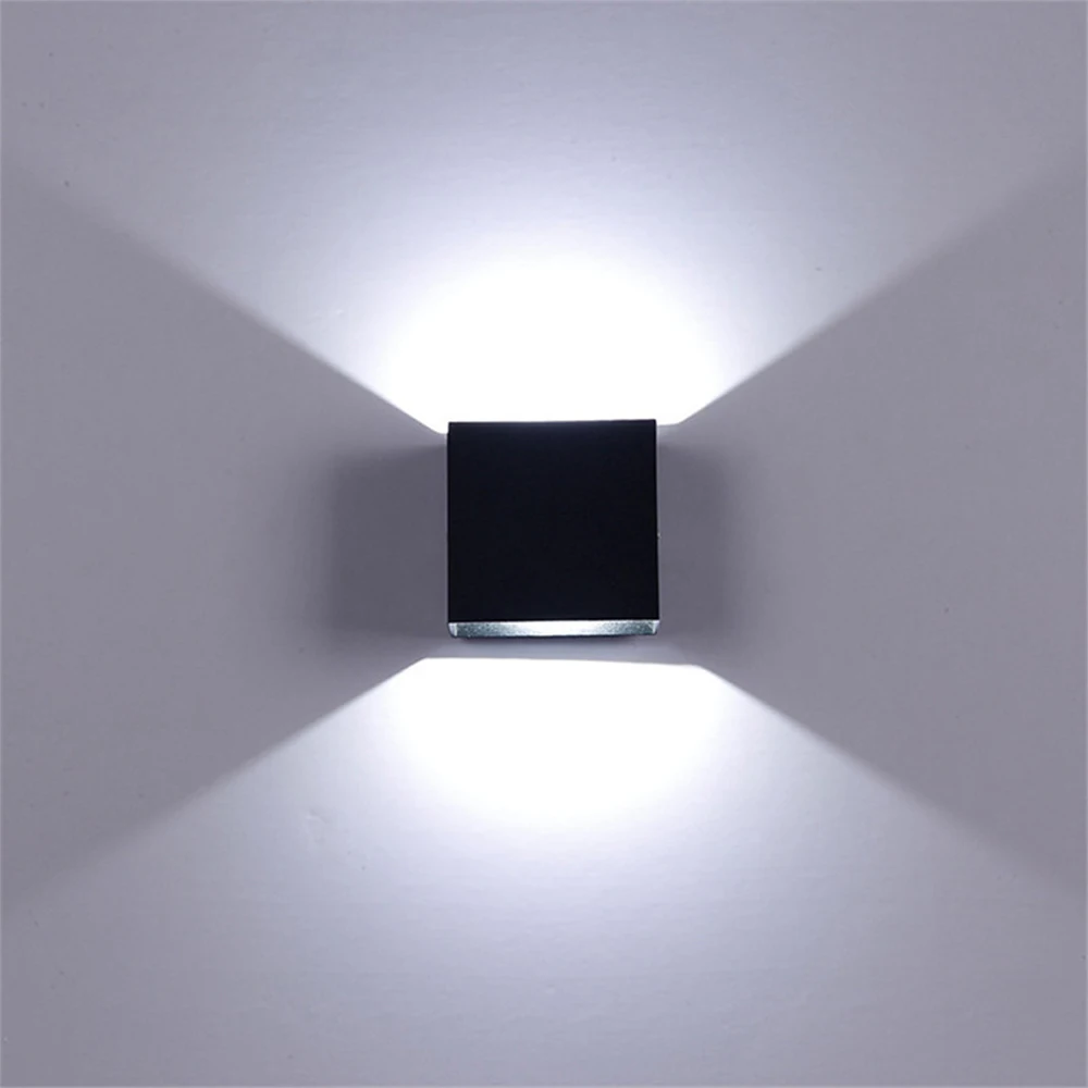

BORUiT 1/4/8PCS LED Wall Lamp Aluminum 7W Wall Surface Mounted Cube Lamp Indoor Lighting