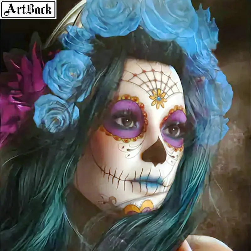 Картина для алмазной вышивки Artback 5d сделай сам с изображением черепа Женщины