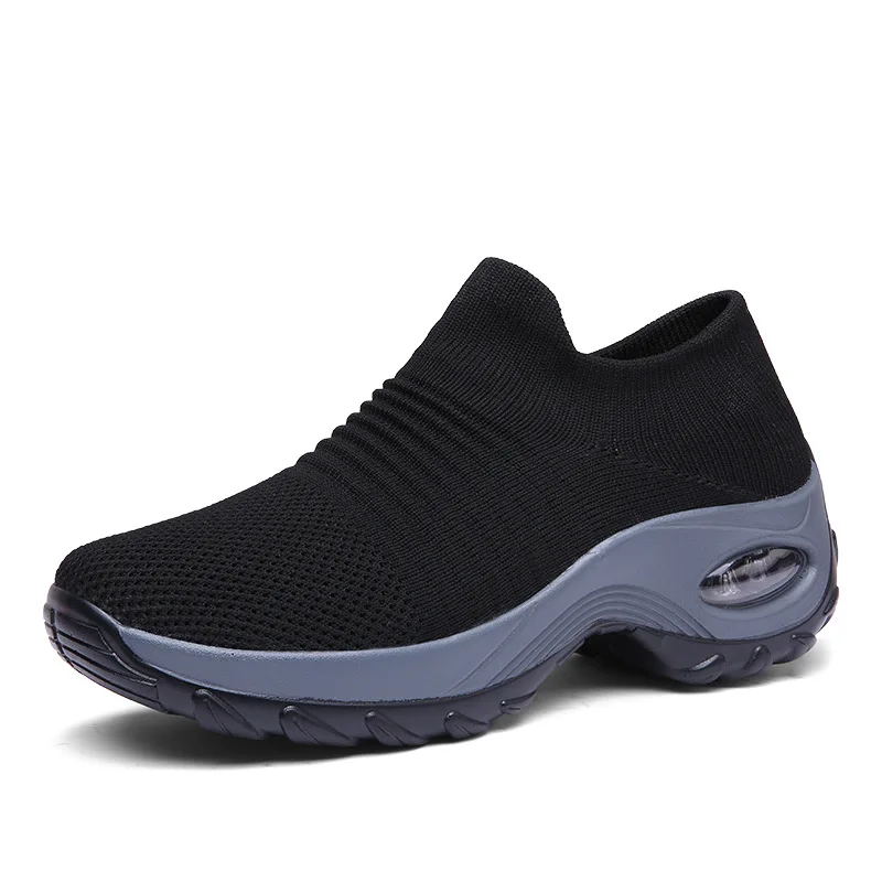 

large size women's shoes casual sleeve shoes one foot air cushion dance socks shoes women's shoes