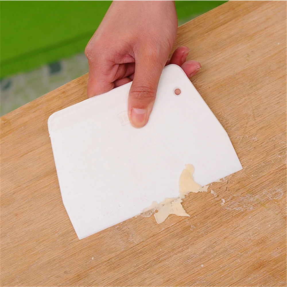 Трапециевидный скребок пластиковый для торта пищевого масла теста разделочная